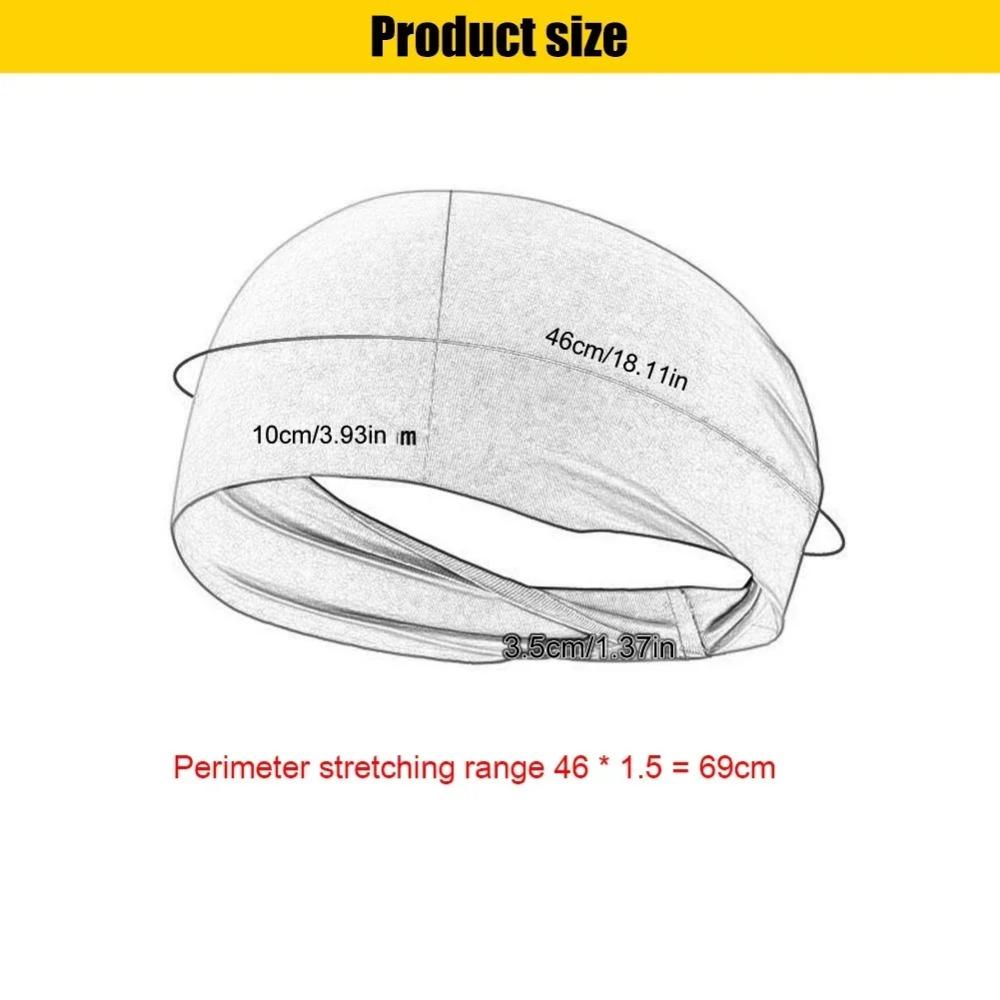 Breathable Elastic Sweat Headband, Moisture Wicking Sports Sweatband for Men Women Running Yoga Gym Basketball Outdoor Workout