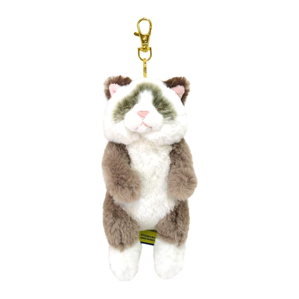 Sunlemon Ragdoll Cat Keychain Bag Charm 8x10x24cm Cute Animal Design