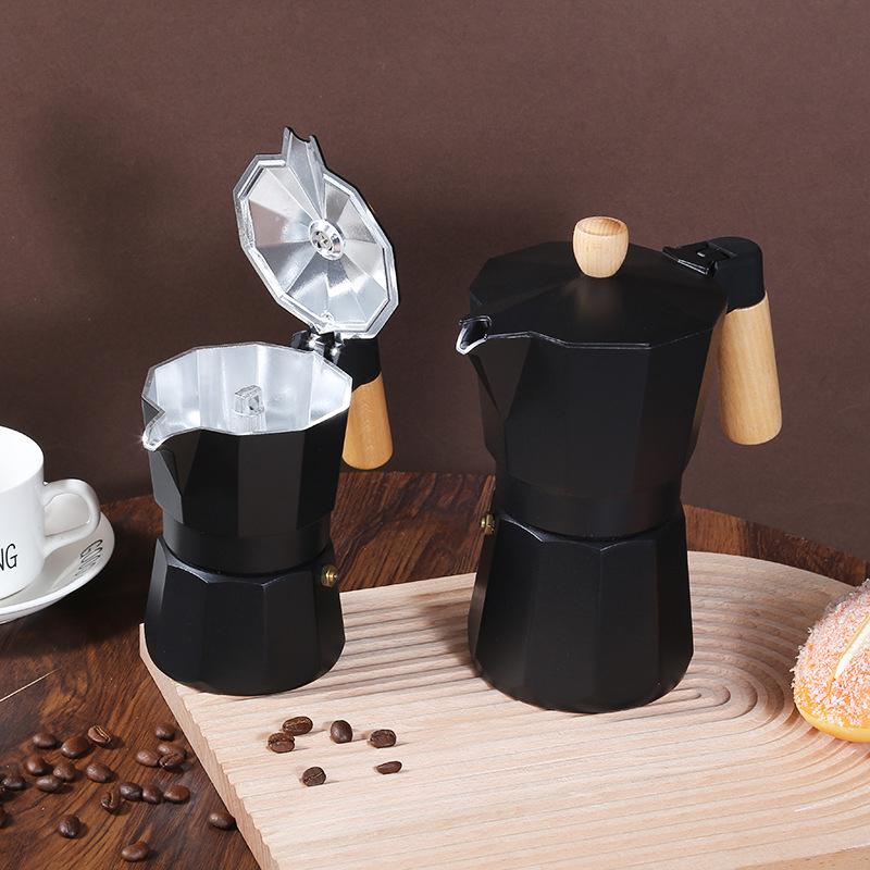 Alüminyum Espresso Ocak Üstü Moka Pot Express Kahve Makinesi Perkolatör İtalyan Klasik Mocha Kahve Makinesi