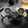 Men's Business Bar Scale Dial Steel Band Watch Quartz Watch