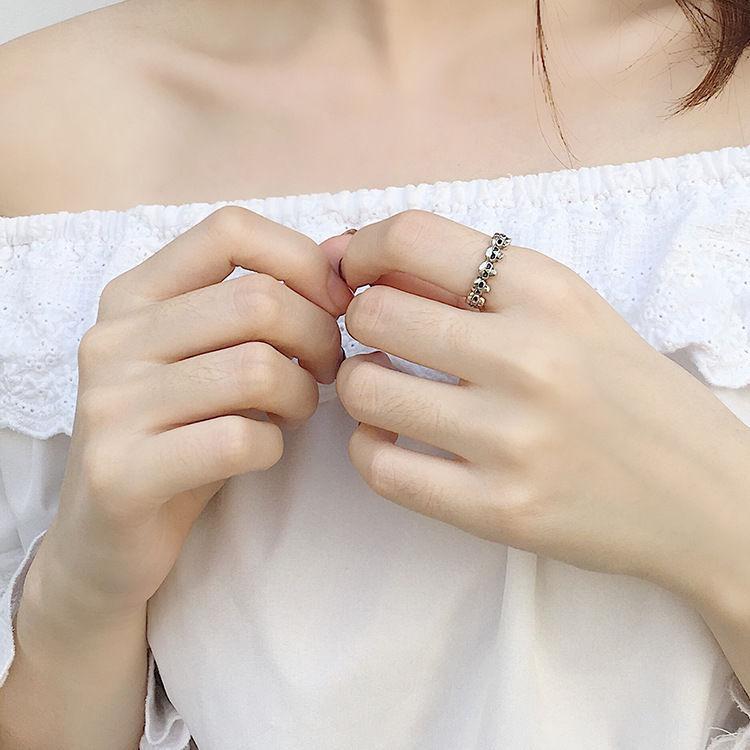 European and American Temperament Personality Retro Old Skull Ring Simple Design Fashion Ring Hip-hop Accessories
