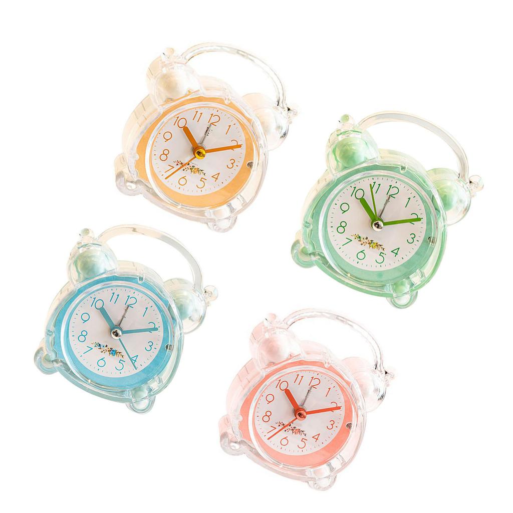 Kids Alarm Clock Quiet Design Cartoon Design Easy Setting Strong ABS Double Bell Clock for Bedroom T