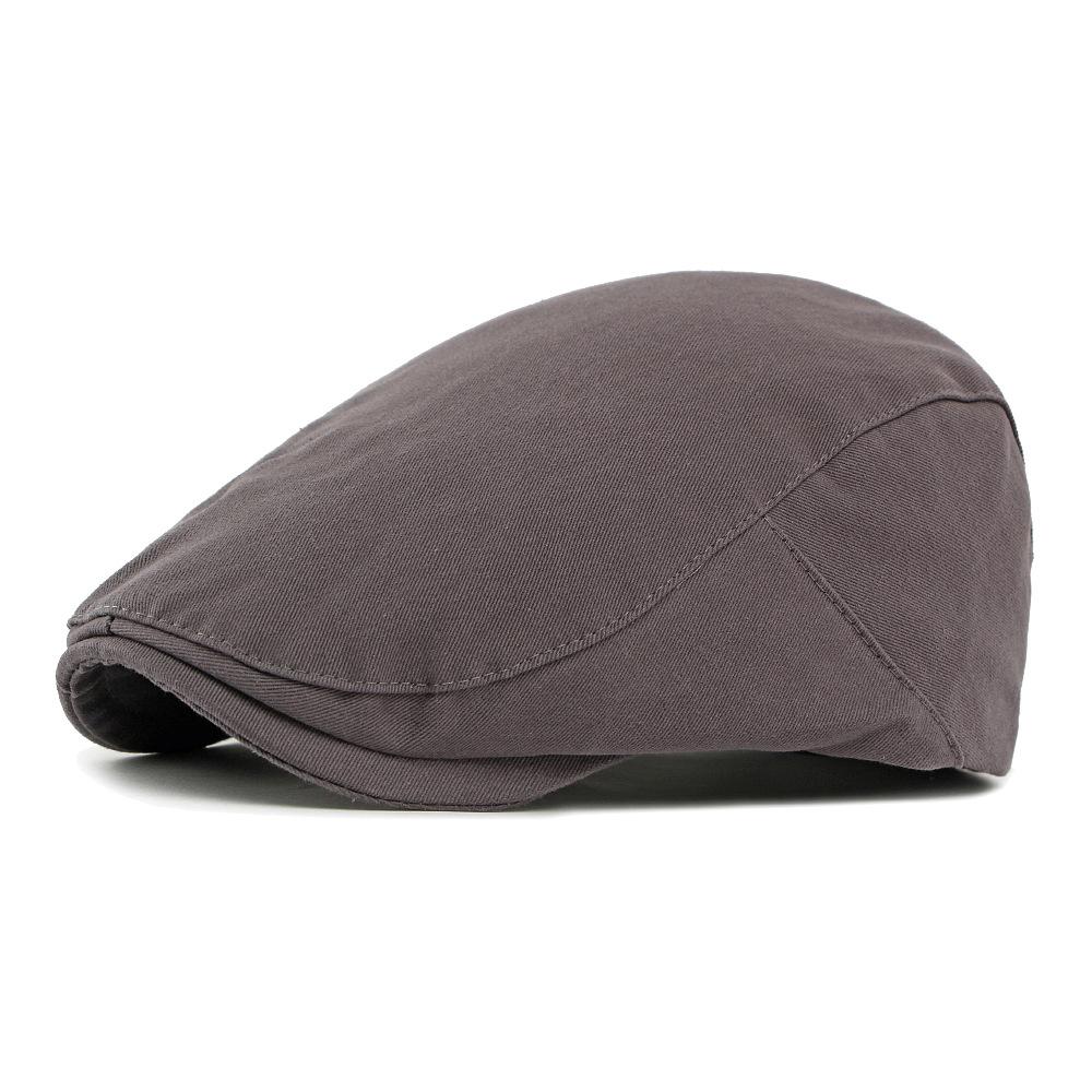 Vintage Peaked Cap Women's Beret British Youth Forward Cap Men's Solid Color Cap