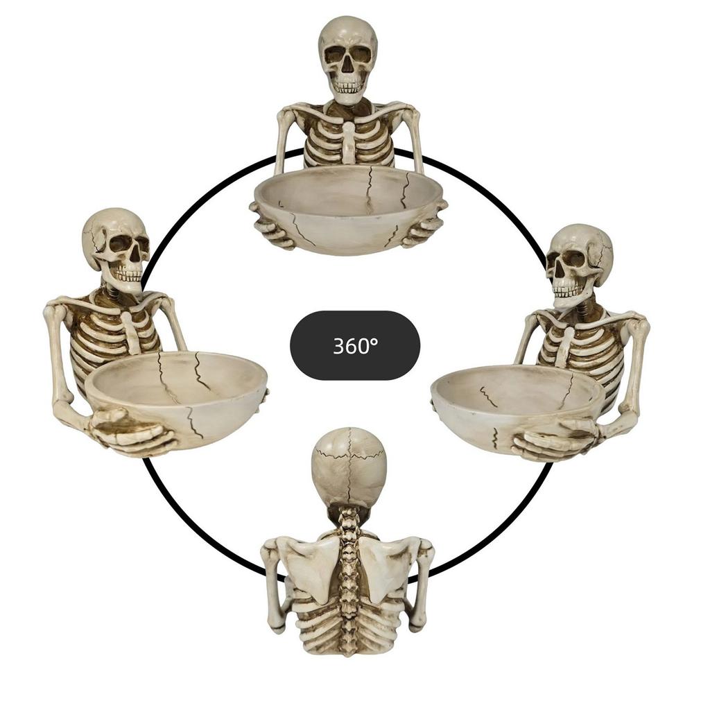 Creative Decorative Head Personality Fruit Plate Punk  Head Ornaments Home Key Storage Tray