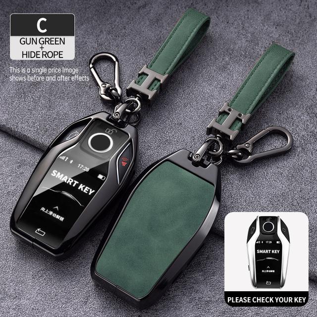 Zinc Alloy Car Remote Key Case Cover Shell For BMW 5 7 Series G12 G11 G30 G32 G31 I8 I12 I15 G01 X3 G02 X4 G05 X5 G07 X7 Car Bag