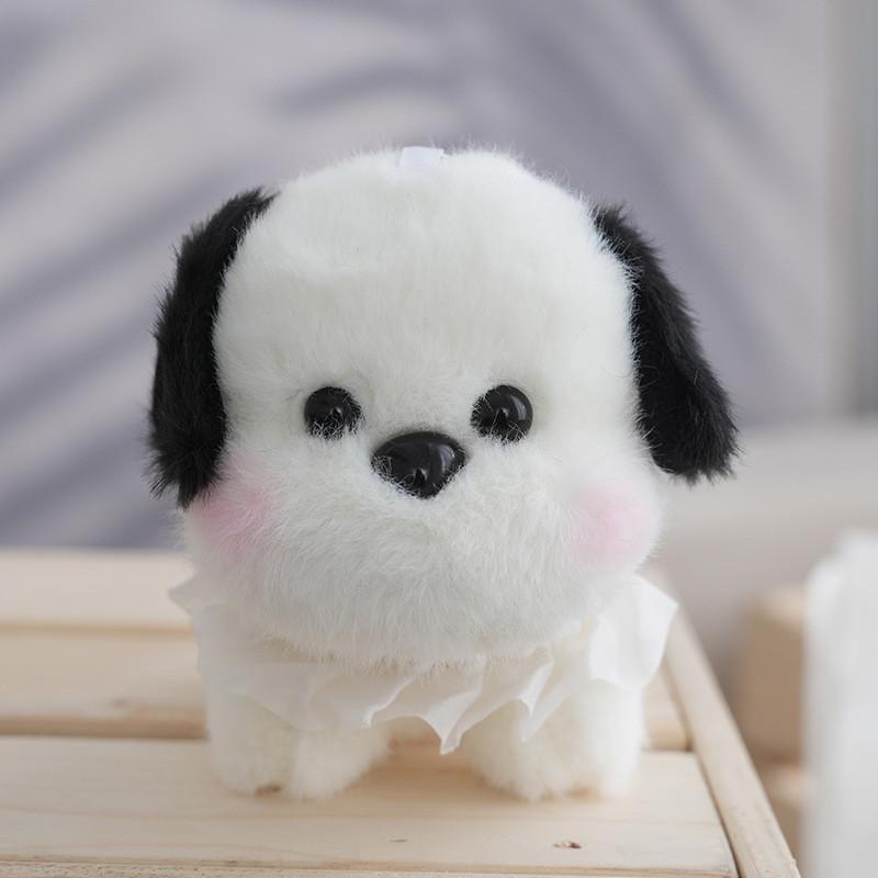 Soft And Cuddly Plush Cartoon Puppy Keychain Toy Perfect For Couples And Kids
