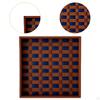 Checkerboard Leather Tray Centerpieces Jewelry Trinket Dish Farmhouse Modern Snack Bread Food
