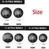 1set Car Front Grill Badges Rear Trunk Emblem Lid Covers Logo Sticker Black White Center Cover For VW POLO 13-16 17-20 21-23 Ph6
