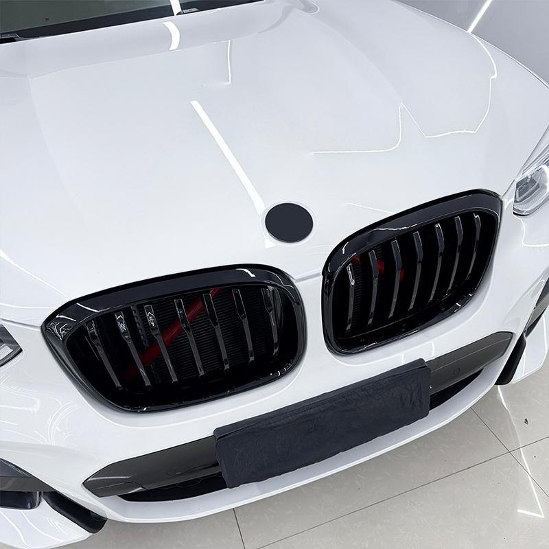 For BMW X3 G01 X4 G02 2018-2025 High Quality ABS Single Line & Double Lines Kidney Grille Car Front Bumper Grill Glossy Black