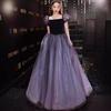 Banquet Dress Fluffy Long Temperament Annual Meeting Art Examination Chorus Dress Performance Princess On the Run Splicing Mesh Dress