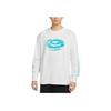 Nike Logo Print Casual Ribbed Crew Neck Comfortable Long Sleeve T-Shirt Men Tops White FV3487-121