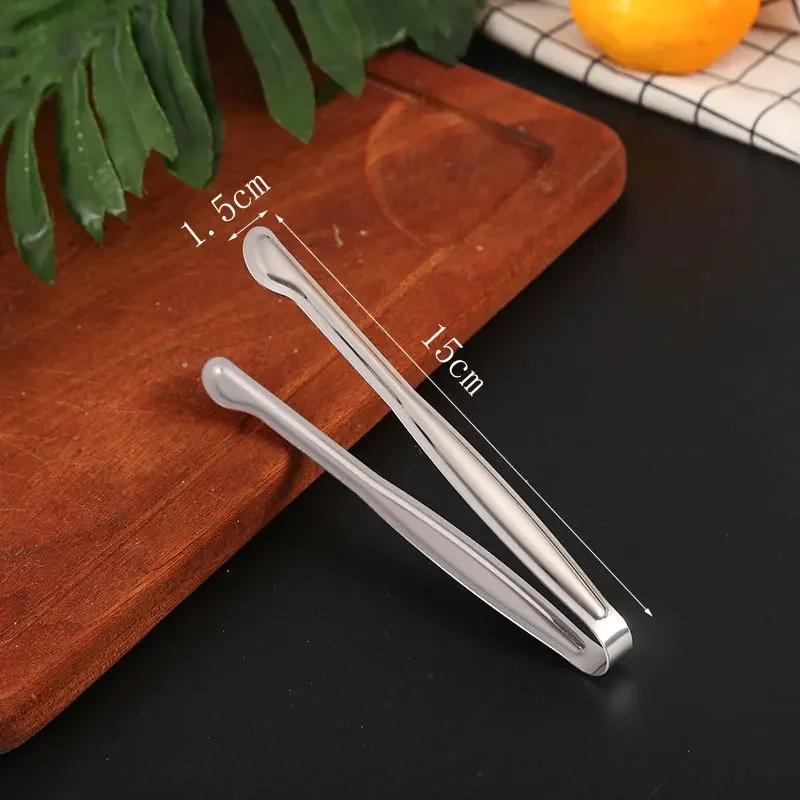 Dropshipping Stainless Steel Non-stick Kitchen BBQ Tongs Smart Grill Meat Food Clip Cooking Clamp Gold/Silver Accessories
