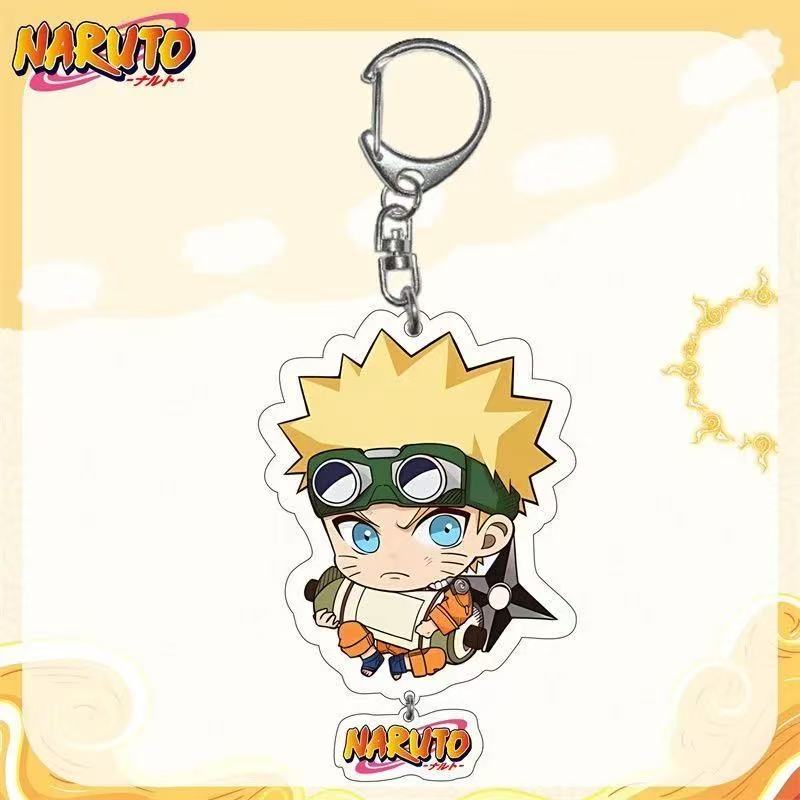 Anime Naruto Acryl Schlüsselanhänger Mithelfer Uzumaki Naruto Cartoon Schlüsselanhänger