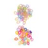 50 Pcs Chain Link Colorful Detachable Acrylic Open Chain Link DIY Jewelry Making Chain Buckle Decora