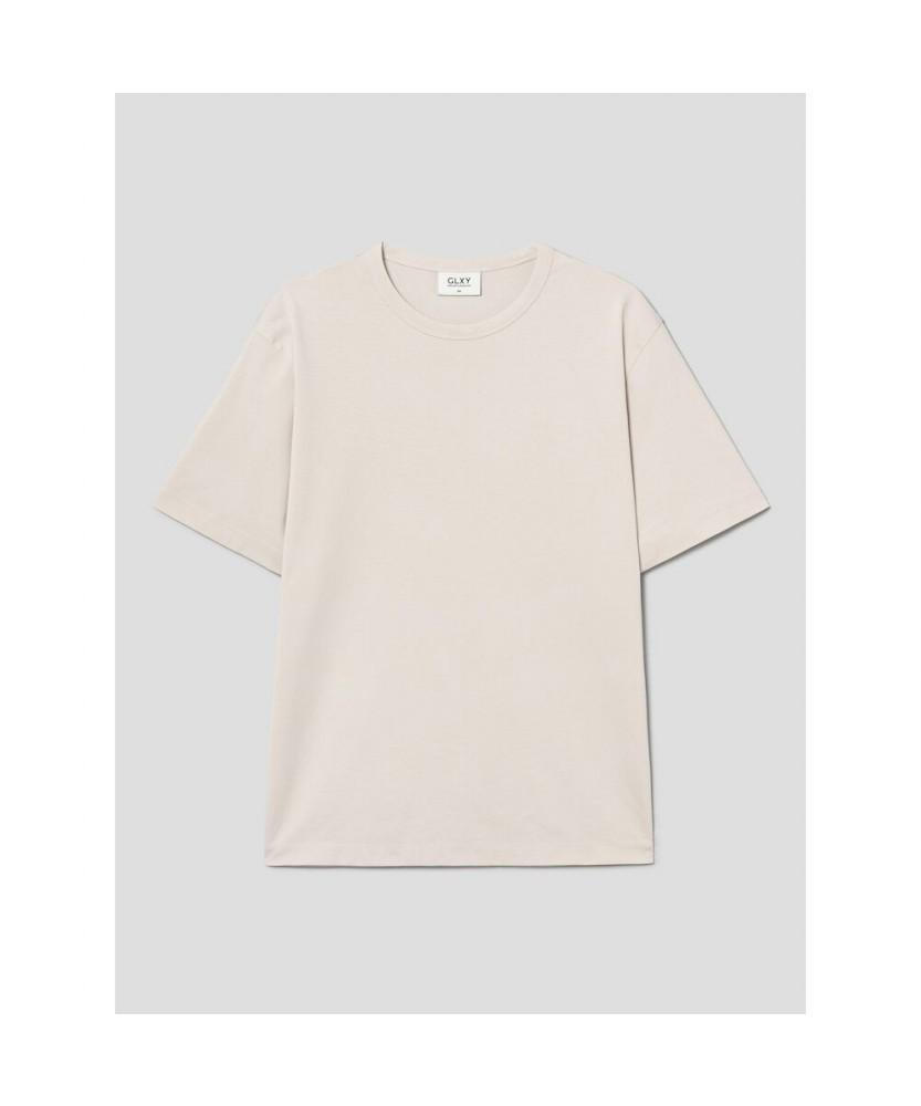 GLXY (GALAXY LIFESTYLE) Glxy [Galaxy Lifestyle][Sanmu Clothing] 365D T-Shirt Beige