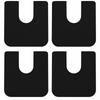 4 Pack U Shaped Toilet Mat Non-Slip Stability Bathroom Mat Durable Toilet Rug  Guest Bathroom