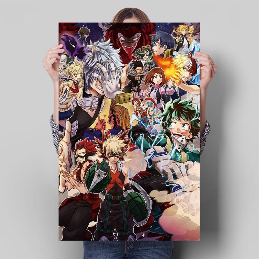 My Hero Academia Decoration Mural Japanese Anime Poster Canvas Painting and Living Room Wall Art Prints for Modern Home Decor No Frame