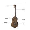 Walnuss Anfänger Ukulele - 23 & 26 Zoll Vier-Saiten Kleine Gitarre