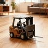 1/64 Remote-Controlled Alloy Forklift Engineering Vehicle Tabletop Toy Model Collection Gift For Boy Exquisite Birthday Gift