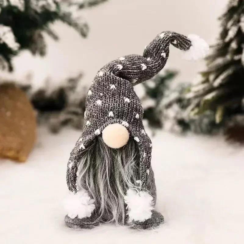 New Christmas Gnomes Plush Doll Pendant Santa Faceless Doll Xmas Gonk Dwarf Elf Decoration Gifts New Year Household Decorative