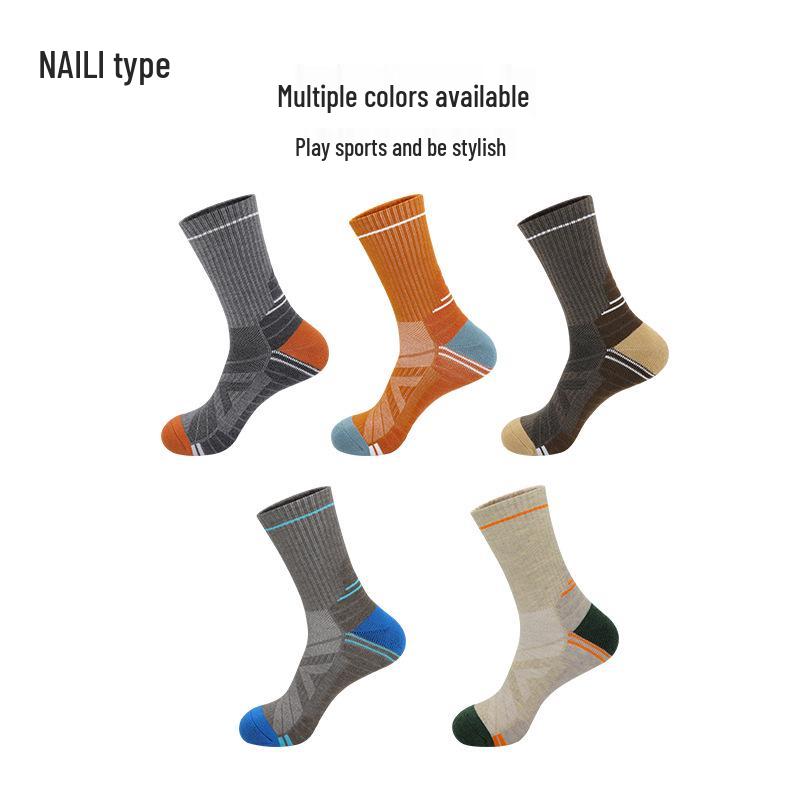 Sommer Merino Wolle Anti-Rutsch Wander- und Sportsocken - Atmungsaktiv und Warm