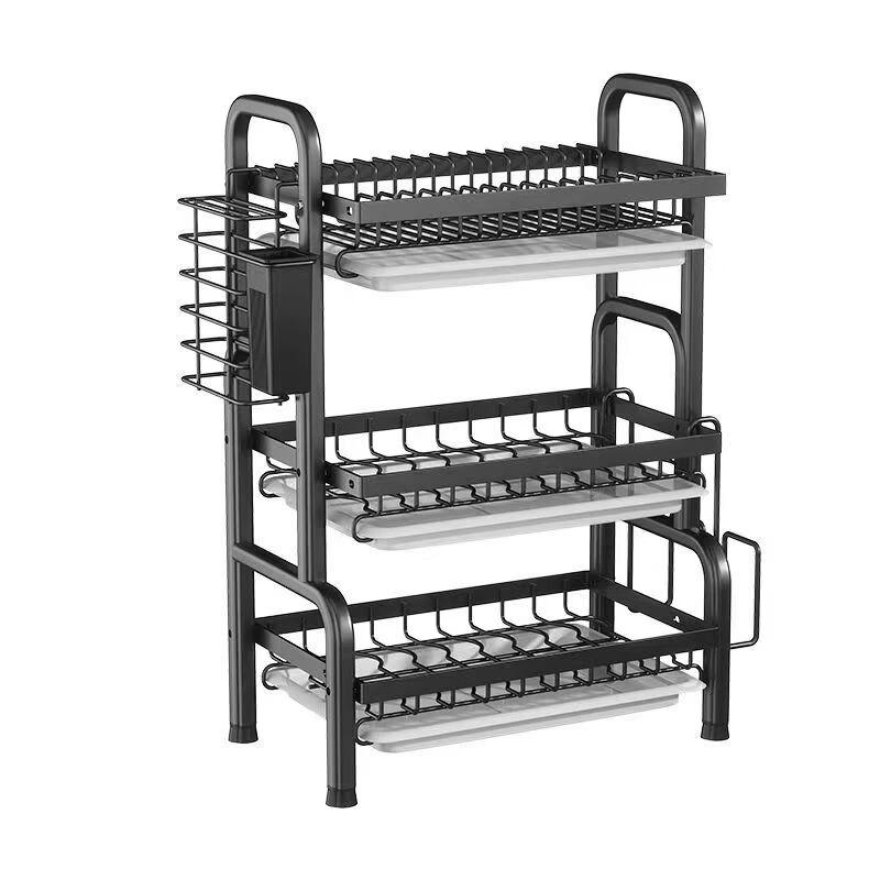 Kitchen Countertop 3-Tier Dish Drying Rack