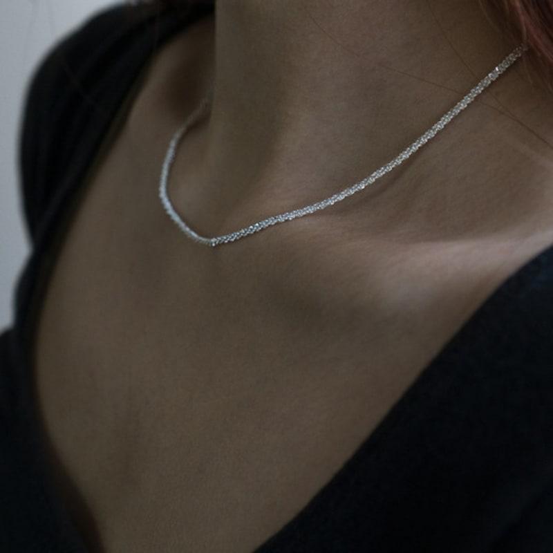 OURPIERRE FLASH NECKLACE SILVER