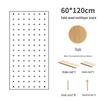 Solid Wood Pegboard Rack: Wall-Mounted & Desktop Storage Display for Entrance Hallway