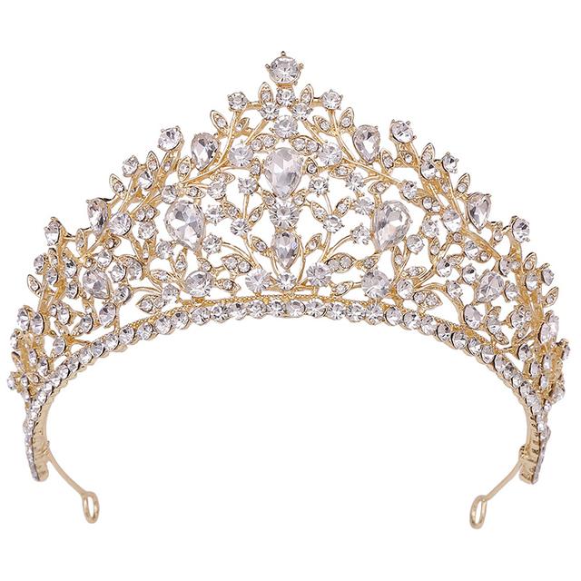 Gorgeous Crystal Bridal Tiaras for Queen Luxury Wedding Crown Princess Party Prom Hair Jewelry Bride Accessories