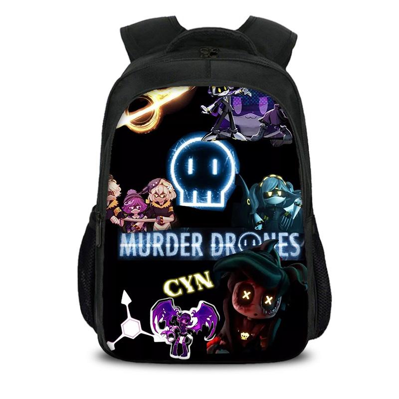 Drones Assassins Sac à Dos Double Couche Durable Tendance Polyvalent Grande Capacité Garçon et Fille d'École Anniversaire Meilleur Cadeau