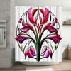 Creative abstract floral pattern shower curtain waterproof and mildew-proof bathroom curtain home decoration shower curtain