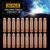 Honiwu Copper Contact 20 Pieces Welding 24KD Contact Welding Torch Welding Torch Contact Welding Nozzle Contact Welding Contact Welding Contact