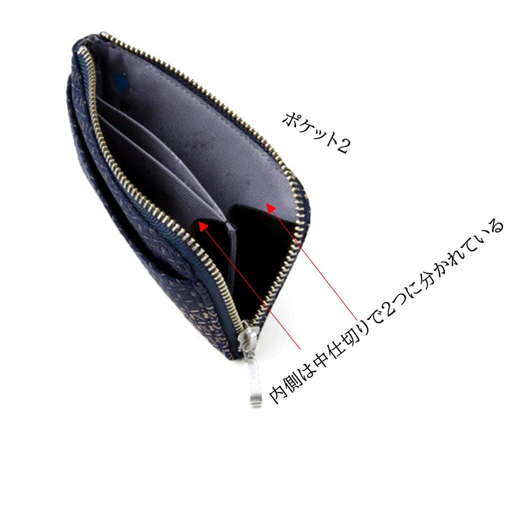[Inden-ya] Inden-ya Inden Coin Purse, Ihori Gourd Design, Traditional Craft, Koshu Inden Deer Leather, Lacquer, Original Brand (No. 8213)