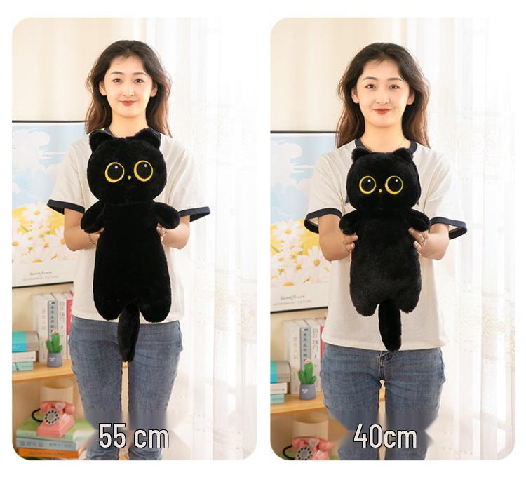Cross-Border Big Eye Cat Long Pillow Plush Toy
