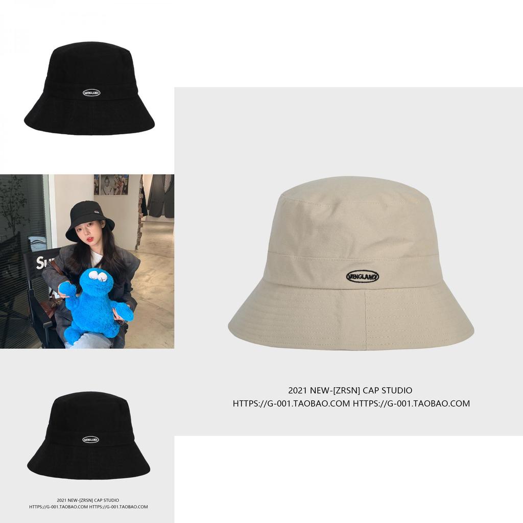 Trendy Embroidered Cotton Polyester Women's Sun Hat Versatile Bucket Hat For All Seasons