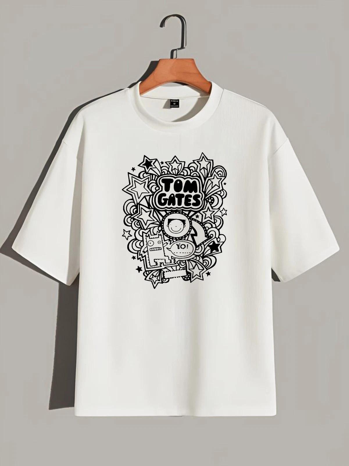 Tom World Book Day Kids Gates T-Shirt, Back To School Girls Boys Funny Gift Tee 4XL