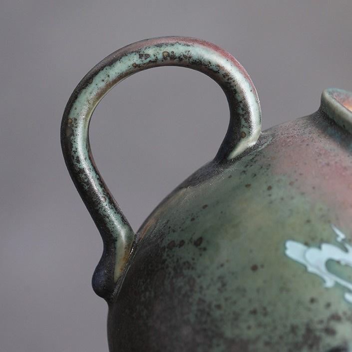 260ml Ruihe Chengxiang Teapot Retro Chinese Color Kung Fu Tea Ware