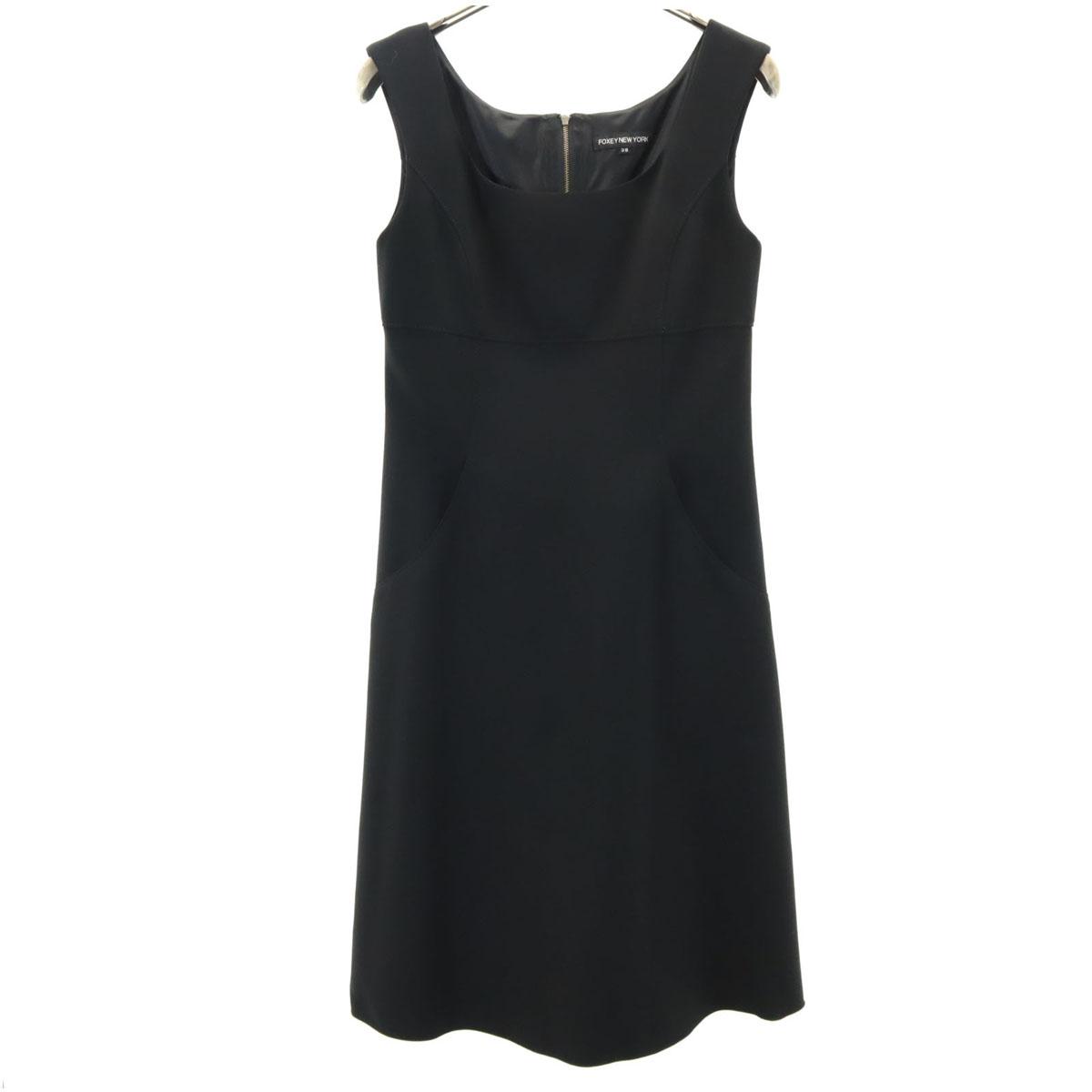 

FOXEY NEW YORK сделано в Японии Платье без рукавов 38 черный Женский Б/у