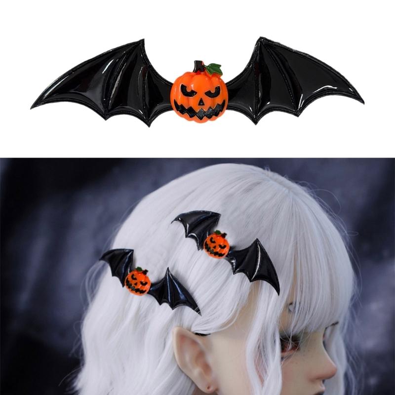 1PC Friendly Bat Shaped Hairpin For Gothic Fashion Dark Theme Parties Comfortable Costume Accessories