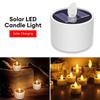 Solar Lights LED Candle Flameless Lamp Waterproof Solar Tea Light Rechargeable Garden Candle Lights for Party Home Decor