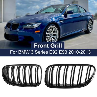 ABS Glanzend Zwart Voorste Vervangende Nierrooster Voor 3 Serie BMW E92 E93 328I 335I Coupe LCI 2010-2013 Links en Rechts Dubbel