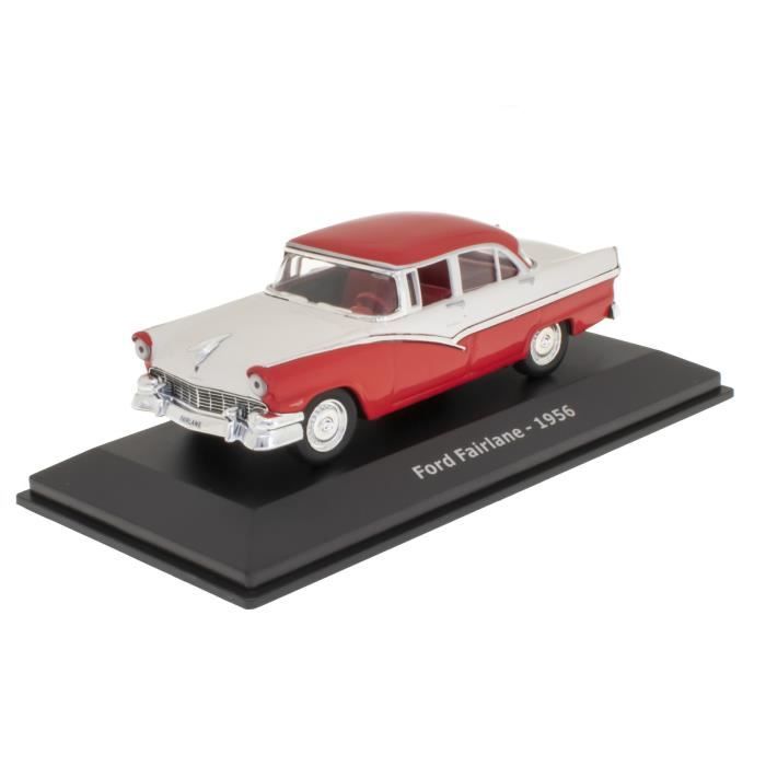Miniatures montées - Ford Fairlane Rouge/Blanc 1956 1/43 Serie Presse