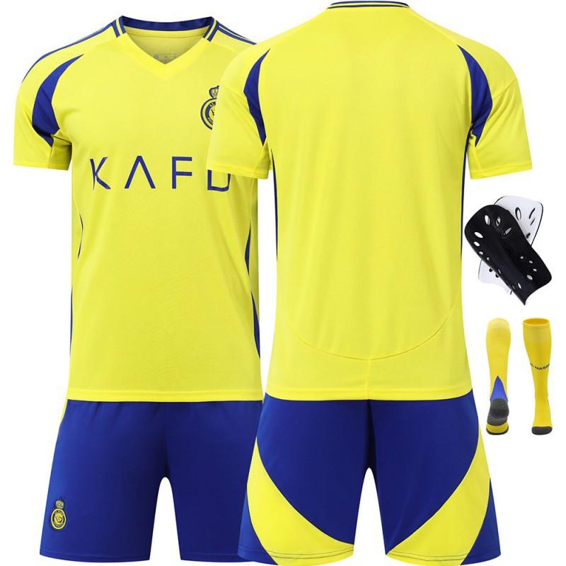 2425 Riyadh Victory Jersey No. 7 C Ronaldo 10 Manet Adult Children's Men's Women's Football Uniform Set New Edition