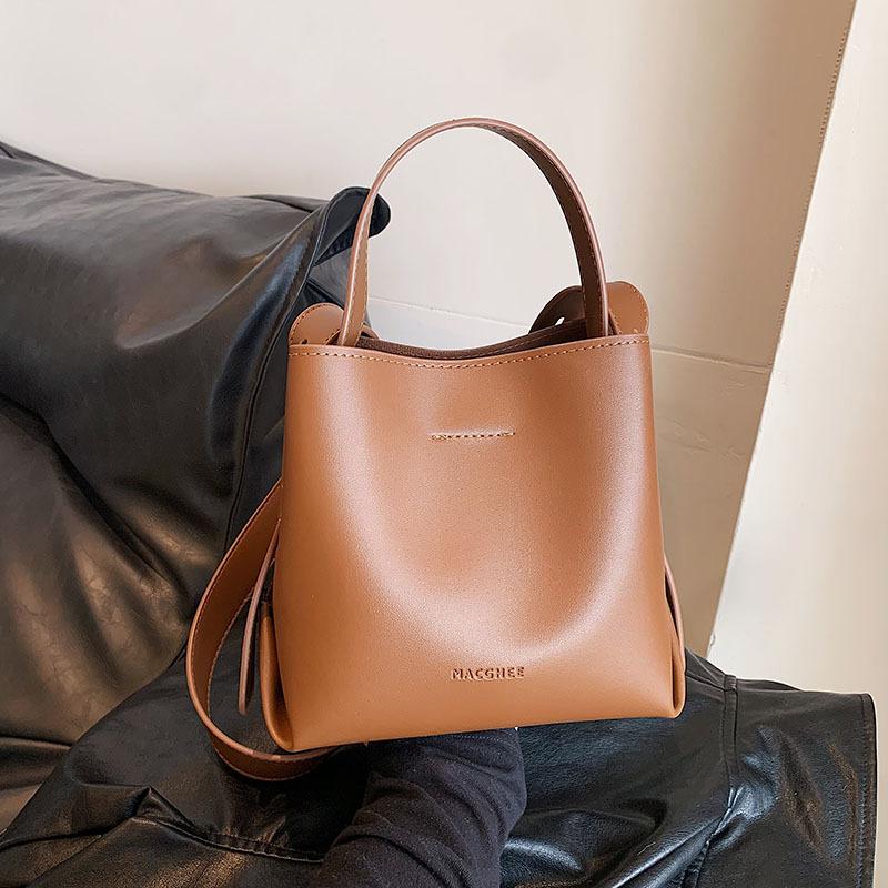 Retro Handbag Women's Bag 2025 New Trendy Korean Bucket Bag Niche Versatile Large-capacity Shoulder Messenger Bag