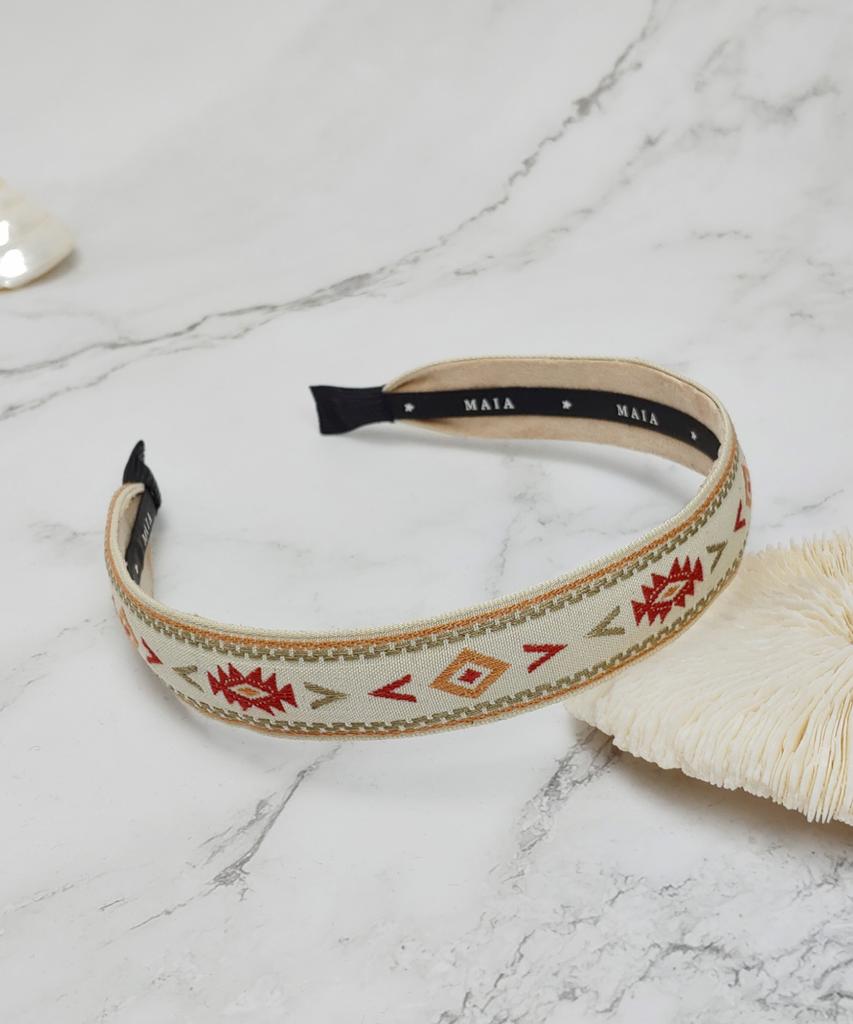 Maia Inca Headband-Ivory