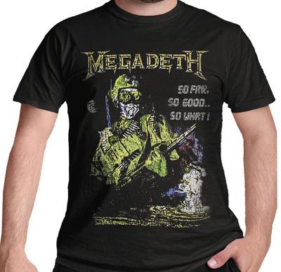 Official Megadeth T Shirt So Far So Good So What Explosion Black New S To XXL