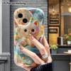 Phone case: 2D flat design, fits iPhone 18 17 16 15 14 13 Pro, cute little white cat, perfect Christmas and Halloween holiday gift