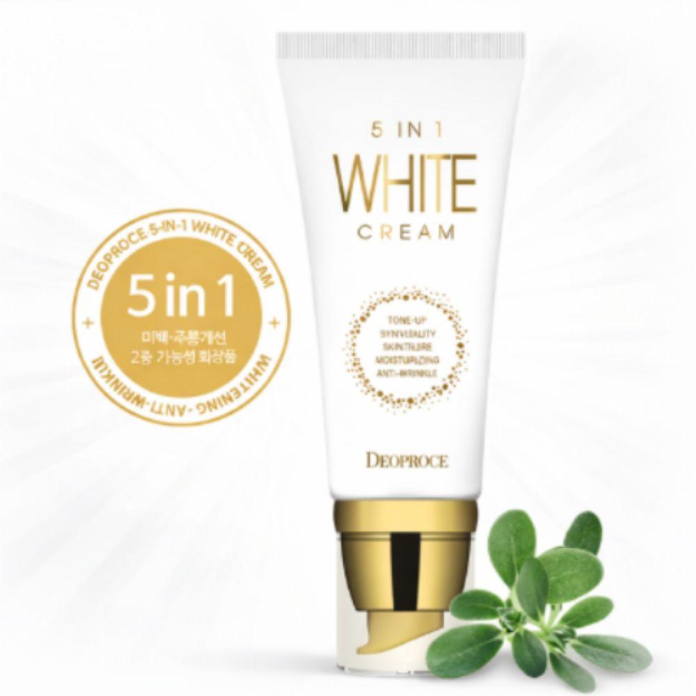 [DEOPROCE] 5 In 1 White Cream - 50g