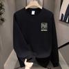 American Heavy Trendy Brand Pure Cotton Printing Men'S Long-Sleeved T-Shirt Spring And Autumn Sweater Casual Round Neck High-End T-Shirt