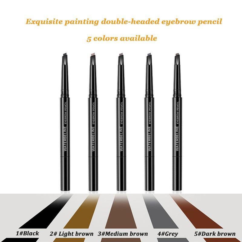 Crayon à sourcils double pointe durable waterproof maquillage sourcils longue tenue naturel mode féminine charme mode maquillage yeux cosmétiques XYZ